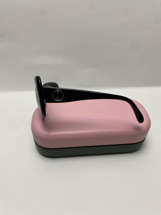 Kate Spade New York Black Oversized Sunglasses w/ Pink Case main image 9